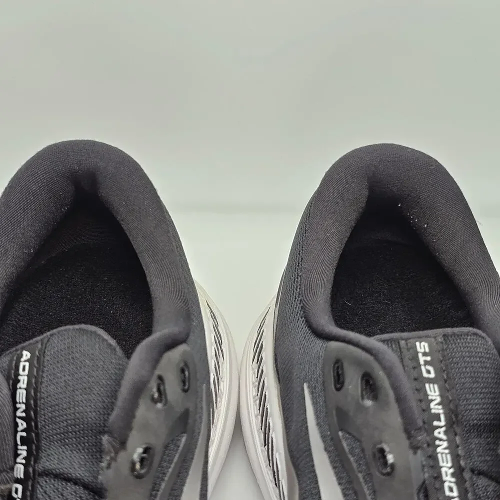 Brooks Adrenaline GTS 23 Black White Silver Women 10 Medium B UK 8 Running Shoe
